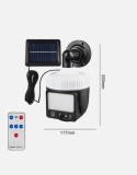 Lampa Solara Tip Camera Rotativa 360 Grade cu Panou Separata si Senzor de Miscare