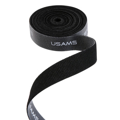 Organizator Cabluri Universal Velcro 2m - USAMS (US-ZB060) - Black foto