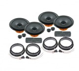 Pachet 2x Boxe Auto Hertz Dieci DSK 165.3 VW Golf 4 5 Passat Polo + Inele Adaptoare si Conectori Fata/Spate 160W