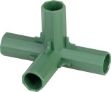 Conector (cupla) Strend Pro 4 cai, 16 mm, pentru tije/tevi de sustinere &icirc;n gradina