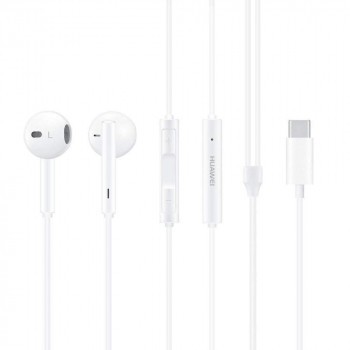 Căști in-ear Huawei Stereo USB tip C alb CM33 foto