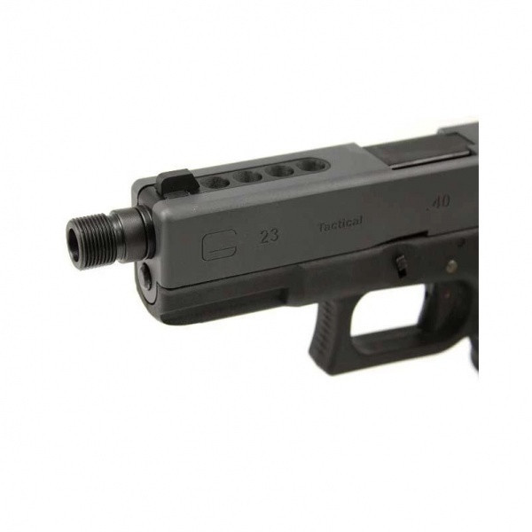 Pistols silencer adaptor - short, black [WE]