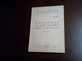 CUNOSTINTE ELEMENTARE POLITIENESTI - p. IV -a - Simion Pop - 1948, 147 p.