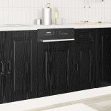 vidaXL Dulap de bucătărie Kalmar Stejar Negru 45 x 1,5 x 67 cm 8003791