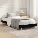 Cumpara ieftin Cadru de pat, negru, 75x190 cm, lemn prelucrat