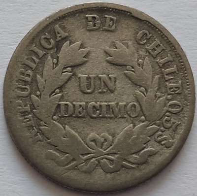 Chile, 1 Decimo 1893 foto