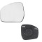 Geam oglinda exterioara cu suport fixare Land Rover Discovery/Lr4 (Taa), 2014-12.2016, Discovery, 11.2016-, Stanga, incalzita; geam convex; cromat, V