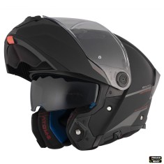 Casca modulabila pentru scuter - motocicleta MT Atom 2 SV A1 negru mat (ochelari soare integrati) Pinlock Ready &ndash; tip viziera: MT-V-35 S (55/56cm)