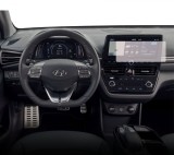 Folie Protectie Navigatie Hyundai Ioniq 2019-2022, Duragon, protectie Display Navigatie, silicon Transparent, Anti-zgarieturi, kit instalare