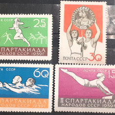 Rusia 1959 sport serie 4v. nestampilata