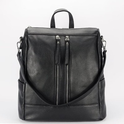 Rucsac 2 in 1 negru din piele naturala 873 124 foto