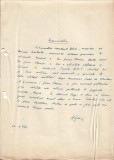 A3586N Haralamb Zincă, act scris și semnat olograf, 1956