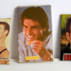 Lot 3 insigne fan cluburi romanesti anii 90 - Tom Cruise, Van Damme, Luke Perry