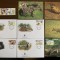 eritreea - serie 4 timbre MNH, 4 FDC, 4 maxime, fauna wwf