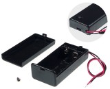 Suport baterie 1x 9V 6F22 6LR61 cu fire 150mm cu comutator neagra COMF SBH-9VAS, Confortable Electronic Co Ltd