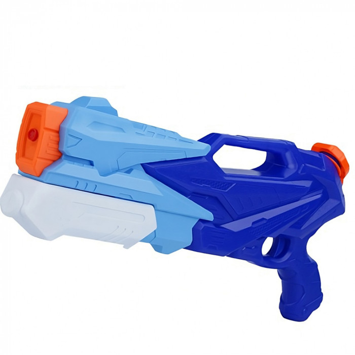 Pistol cu apa pentru copii 6 ani+, rezervor 770ml pentru piscina/plaja, 3 duze albastru