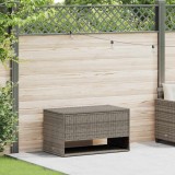 VidaXL Cutie de perne de exterior gri 100x55x55,5 cm Poly Rattan