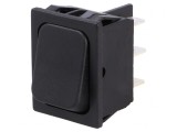 Intrerupator Balansoar DPDT ON-ON 16A 250V Negru IP40