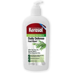Lotiune de Curatare, Kerasal, Daily Defense, cu Arbore de Ceai si Sare Epsom, Elimina Mirosul si Ciu