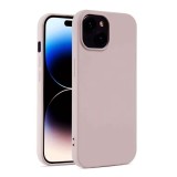Husa Silicon Roz Aurie iPhone 15 Pro Max, Protectie Premium Apple