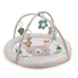 Saltea Educativă Kinderkraft Cozyplay cu 5 jucării, moale, pliabilă, lavabilă, 91 cm diametru