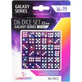 Set 36 Zaruri Gamegenic - Galaxy Series - D6 12 mm - Nebula