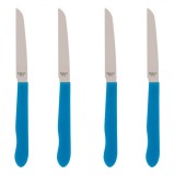 Set Cuțite Bucătărie, Tableware, Inox, M&acirc;nere Albastre, 4 Bucăți, Oem