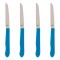 Set Cuțite Bucătărie, Tableware, Inox, M&acirc;nere Albastre, 4 Bucăți