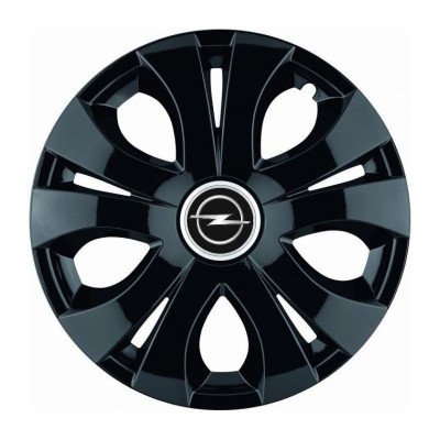 Set 4 Capace Roti Top Negru R16, Compatibil Cu Opel foto
