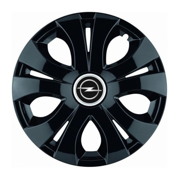 Set 4 Capace Roti Top Negru R16, Compatibil Cu Opel