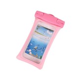 Husa subacvatica matte cushion waterproof flippy, snowproof, universala, cu snur, pentru telefon sau documente, roz