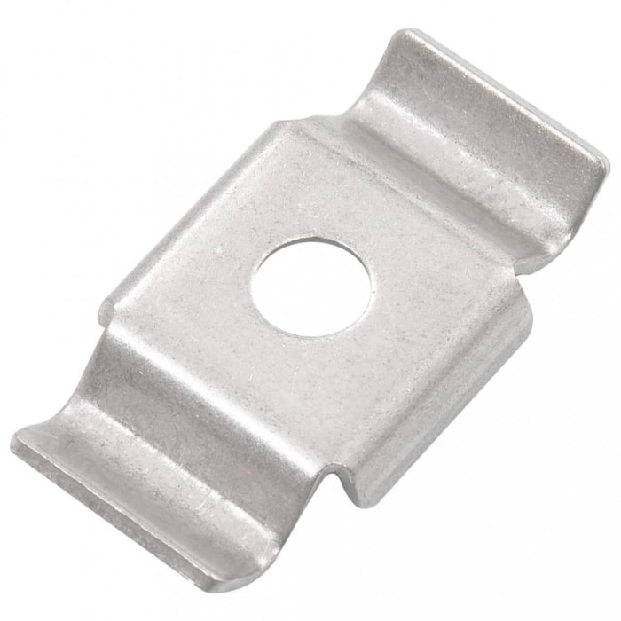 Gossi cleme de gard tip fluture, 50 buc., otel inoxidabil