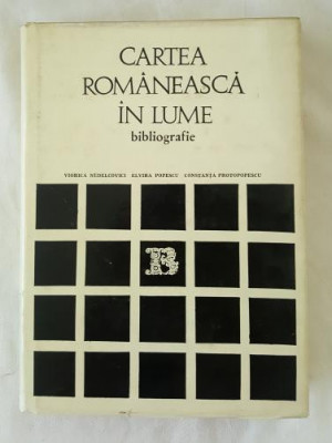 Cartea Romaneasca in lume - bibliografie foto