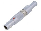 Conector circular 6 pini lipire pe cablu 1.5A