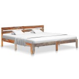 Cumpara ieftin Cadru de pat fara saltea, 200x200 cm, lemn masiv