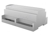 Carcasă pentru șină DIN, gri, 90.5mm x 142.3mm x 62mm