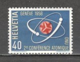 Elvetia.1958 Conferinta ONU ptr. energie atomica DH.34