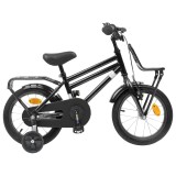 vidaXL Bicicletă pentru Copii 12 Inci pentru 2-4 ani Negru 42009277