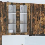 vidaXL Dulap de bucătărie cu raft Stejar fumuriu 40 x 31 x 100 cm 885450