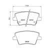 Placute frana Hyundai Santa Fe 4 (Tm Tma) 02.18-, Santa Fe 4 Box/Suv (Tm) 02.18-, Spate, BREMBO
