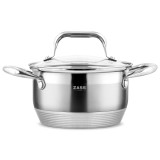Cumpara ieftin Oala din inox Zass Gourmet ZG-SC01-16 cu capac, Capacitate 1,9L ProDesign DailyAppliances