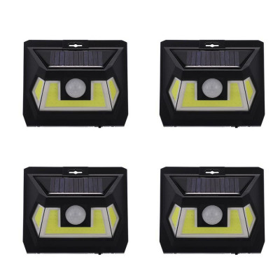 Set 4 x Lampi LED COB solara LF 1622 cu senzor de miscare foto