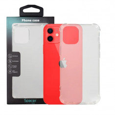 HUSA SMARTPHONE Spacer pentru Iphone 12 Mini grosime 1.5mm protectie suplimentara antisoc la colturi material flexibil TPU transparenta &quot;SPPC-AP-