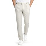Pantaloni din in bărbați, lungi, de vară, business, drepți, casual, pentru bărbați, cu croială regular, pantaloni