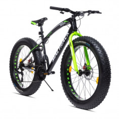 Bicicleta fat bike roti 26 inch, cadru otel 17&amp;#039;&amp;#039;, 21 viteze, frane disc, maltrack jagura foto