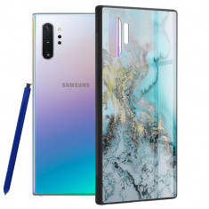 Husa pentru Samsung Galaxy Note 10 Plus / Note 10 Plus 5G, Techsuit Glaze Series, Blue Ocean foto