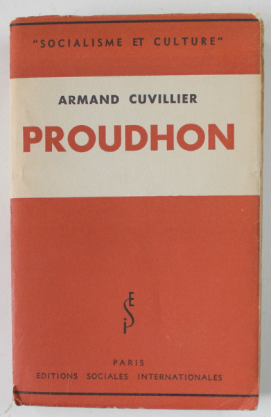 PROUDHON par ARMAND CUVILLIER , 1937