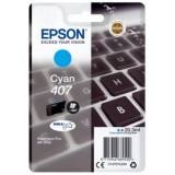 Cartus Cerneala Original Epson Cyan nr.407 pentru WF-4745 Series 20,3ml "C13T07U240"(RAPO)