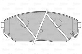 VALEO 301654 FIRST set placute frana,frana disc