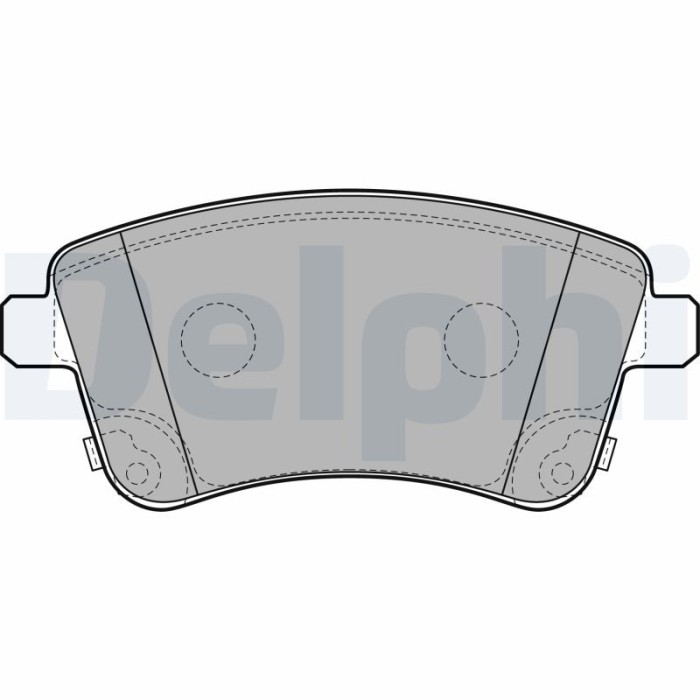 DELPHI LP2203 set placute frana,frana disc